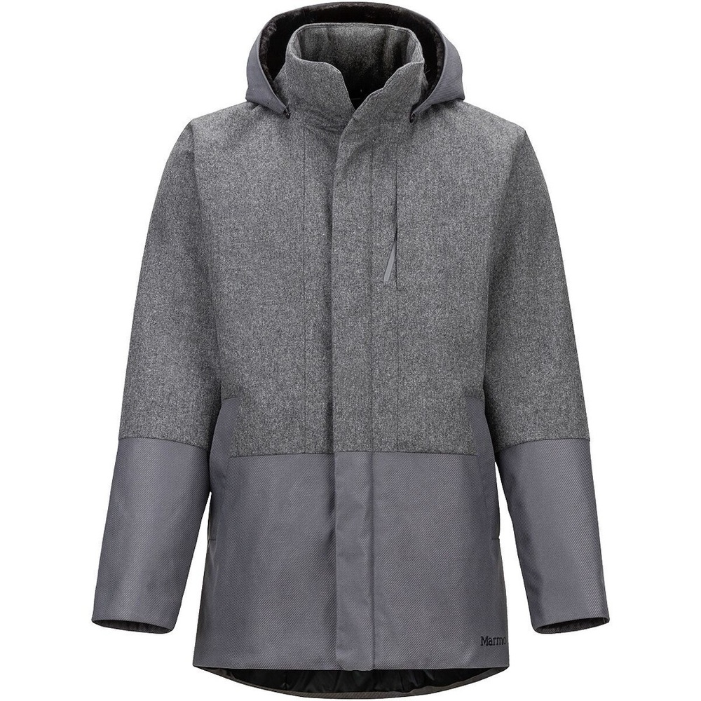 Men’s Marmot Giorgio Coat, wool and down, like new condition sz L